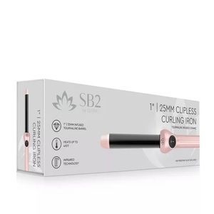 SB2 by SUTRA Limited Edition 1"/25MM Clipless Curling Iron +Heat Resistant Glove